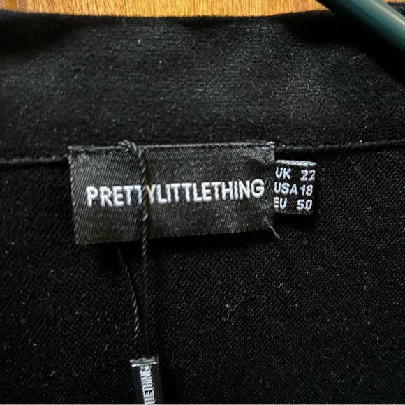 Women’s PrettyLittleThing Black Zip Up Jacket 18 - Picture 3 of 5